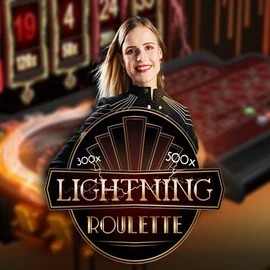 Official Live Casino logo: Lightning Roulette by Evolution at Fortune Casino